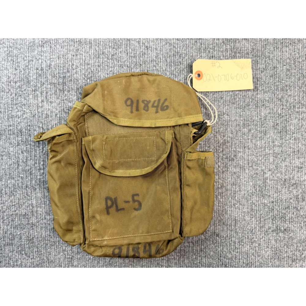 Outdoor Designs Vintage Tactical Pouch Bag Coyote Brown Canvas Alice Clip 91846